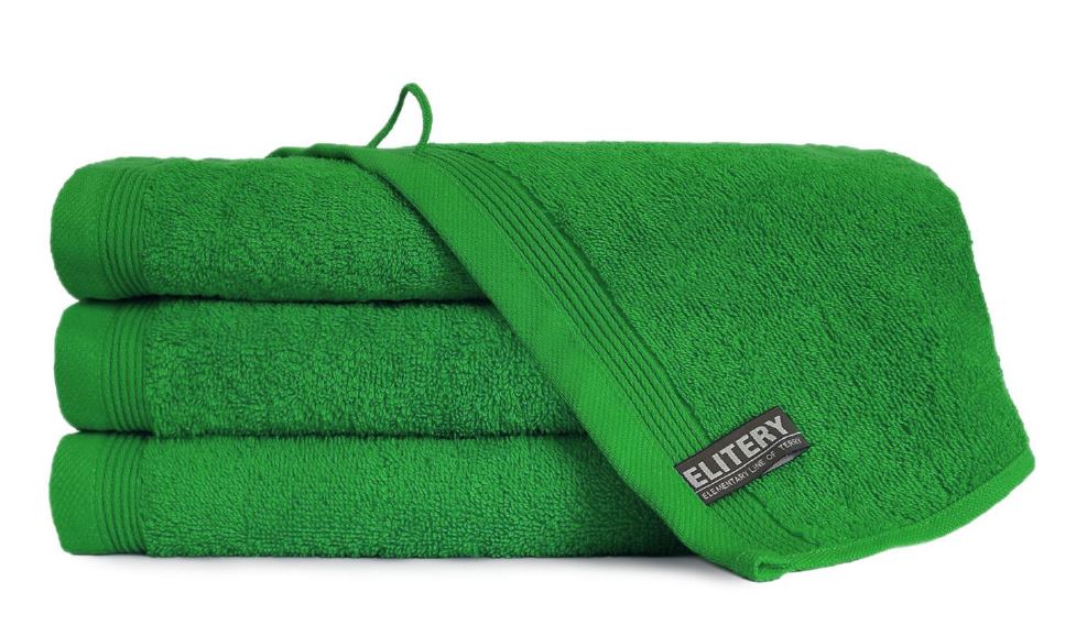 Dark Green Decorative Bath Towels